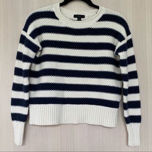 JCrew Navy striped knit